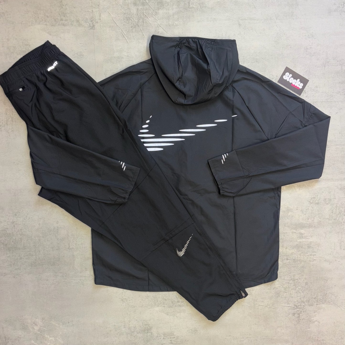 Nike Miler Flash Tracksuit Black