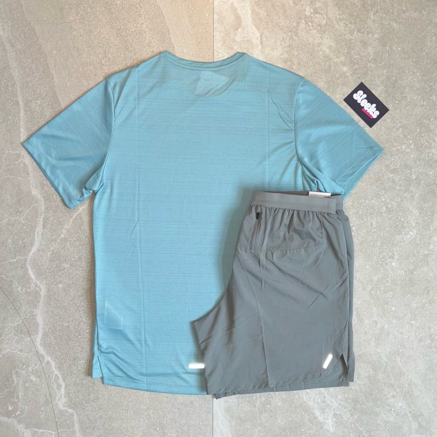 Nike Miler Sets Denim Turquoise/Grey Stride Shorts