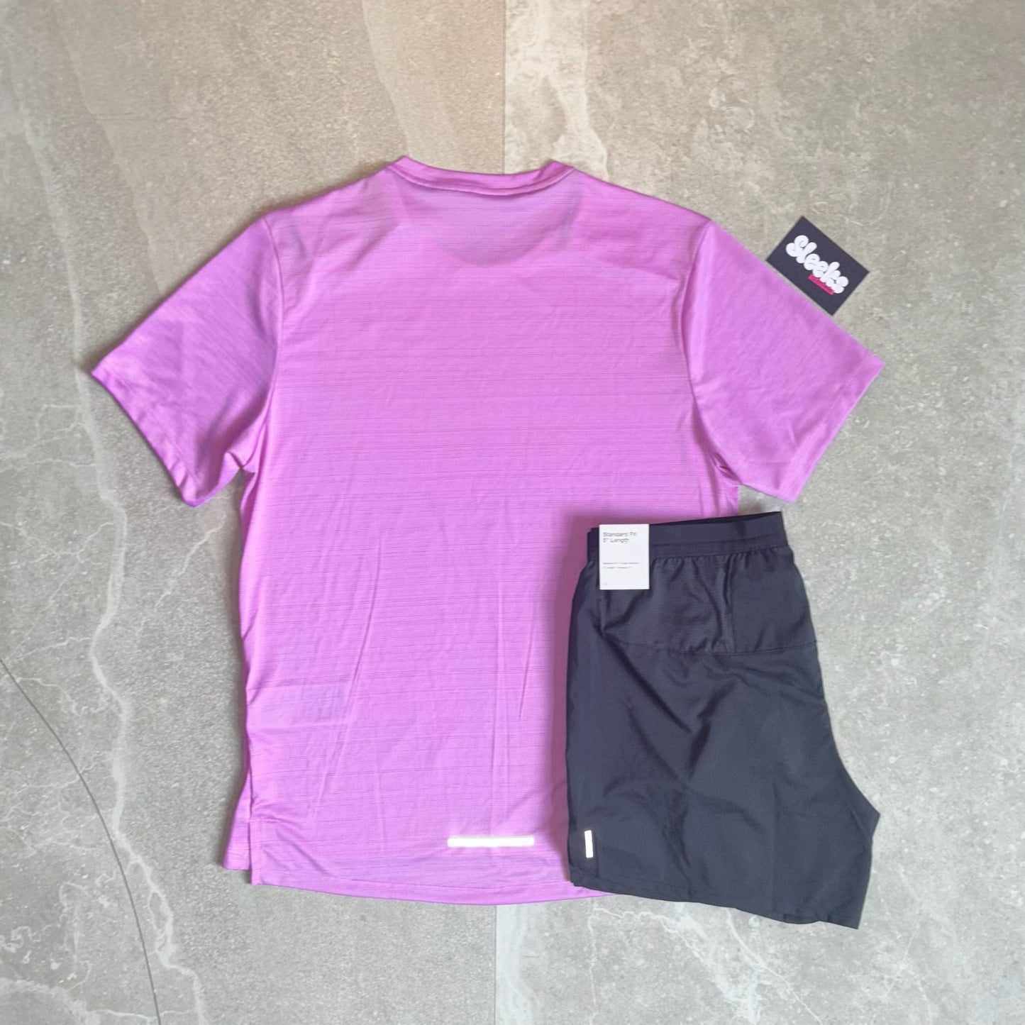Nike Miler Set Rush Fuchsa/Black Stride Shorts