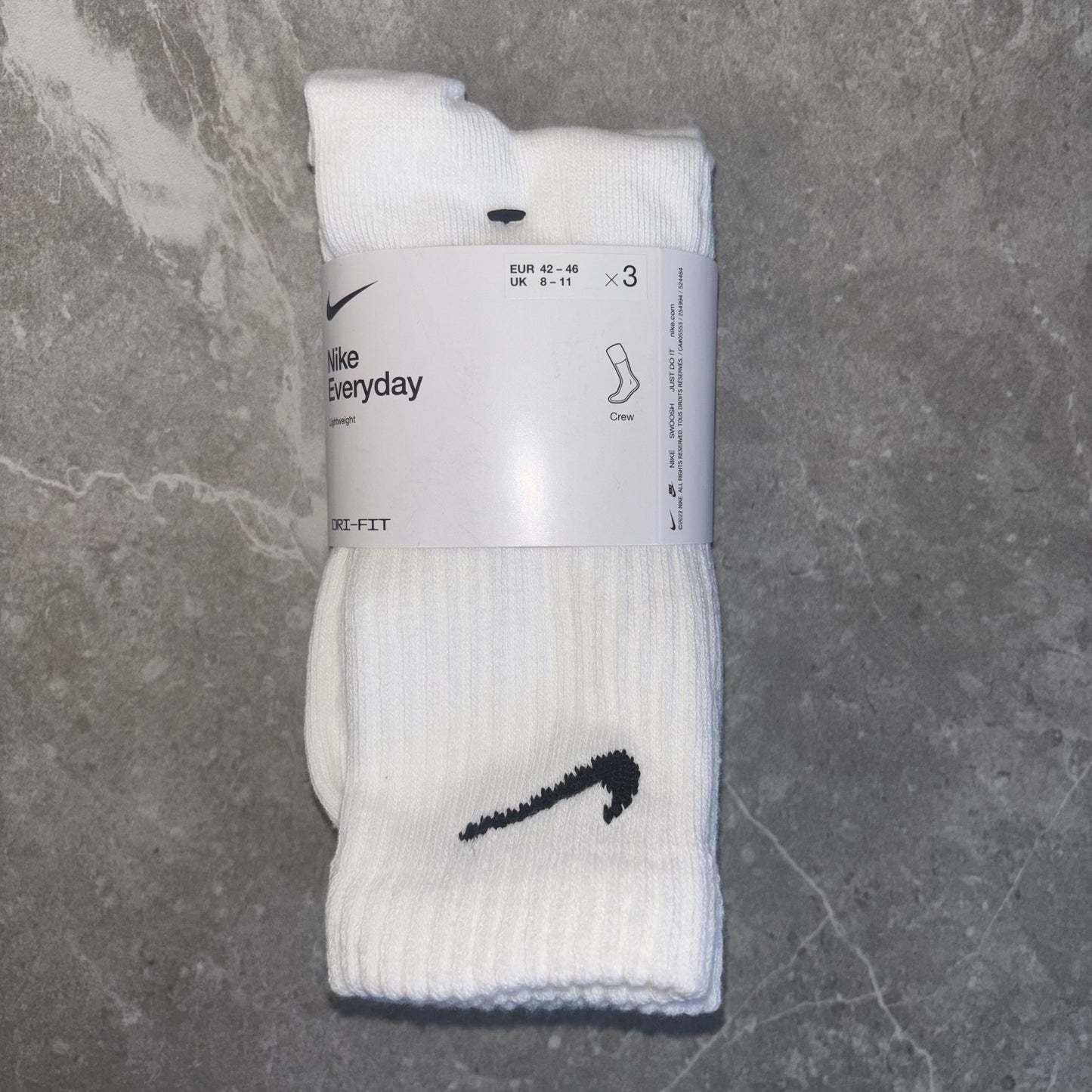 Nike Training Crew Socks White