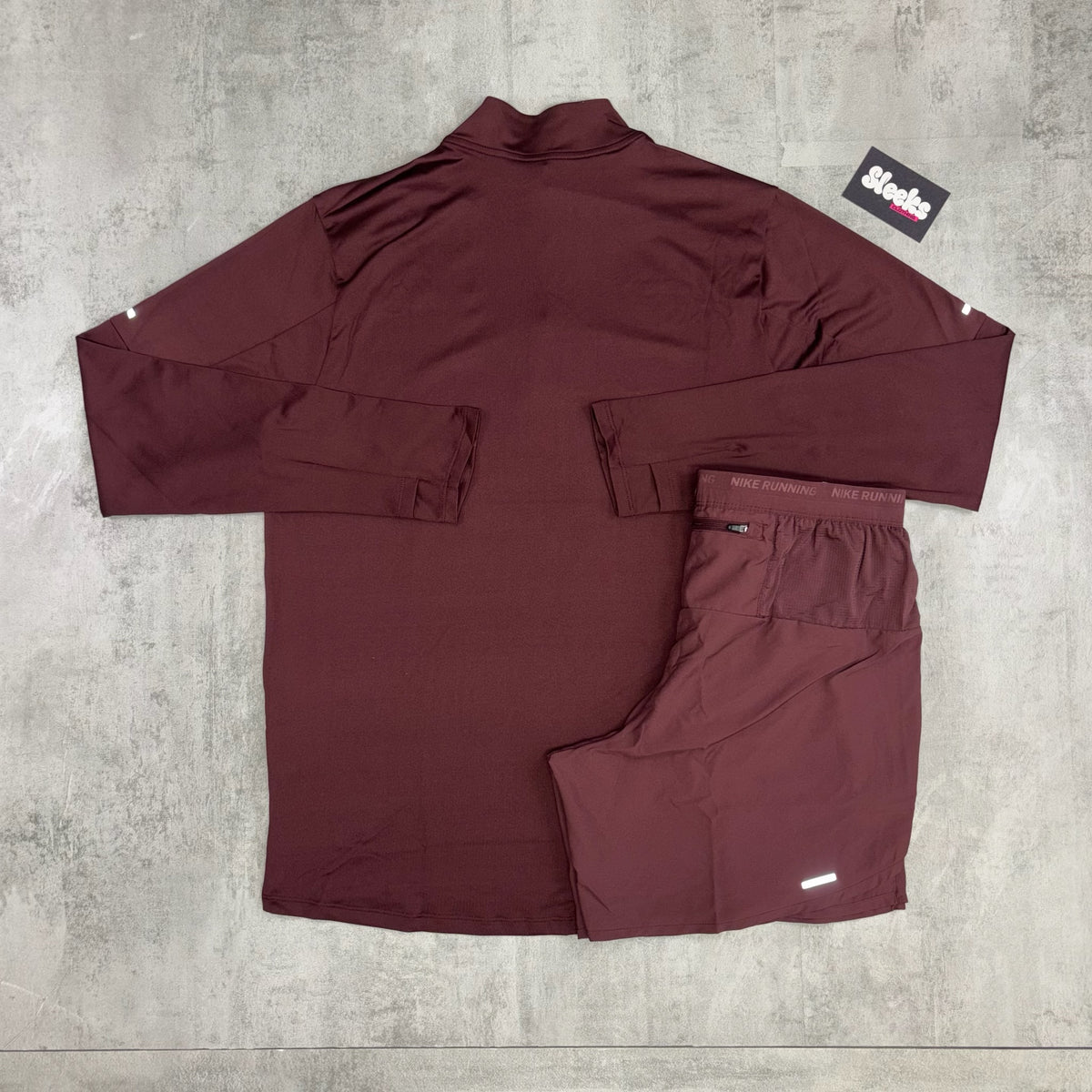 Nike 1/2 Zip Set Burgundy Crush