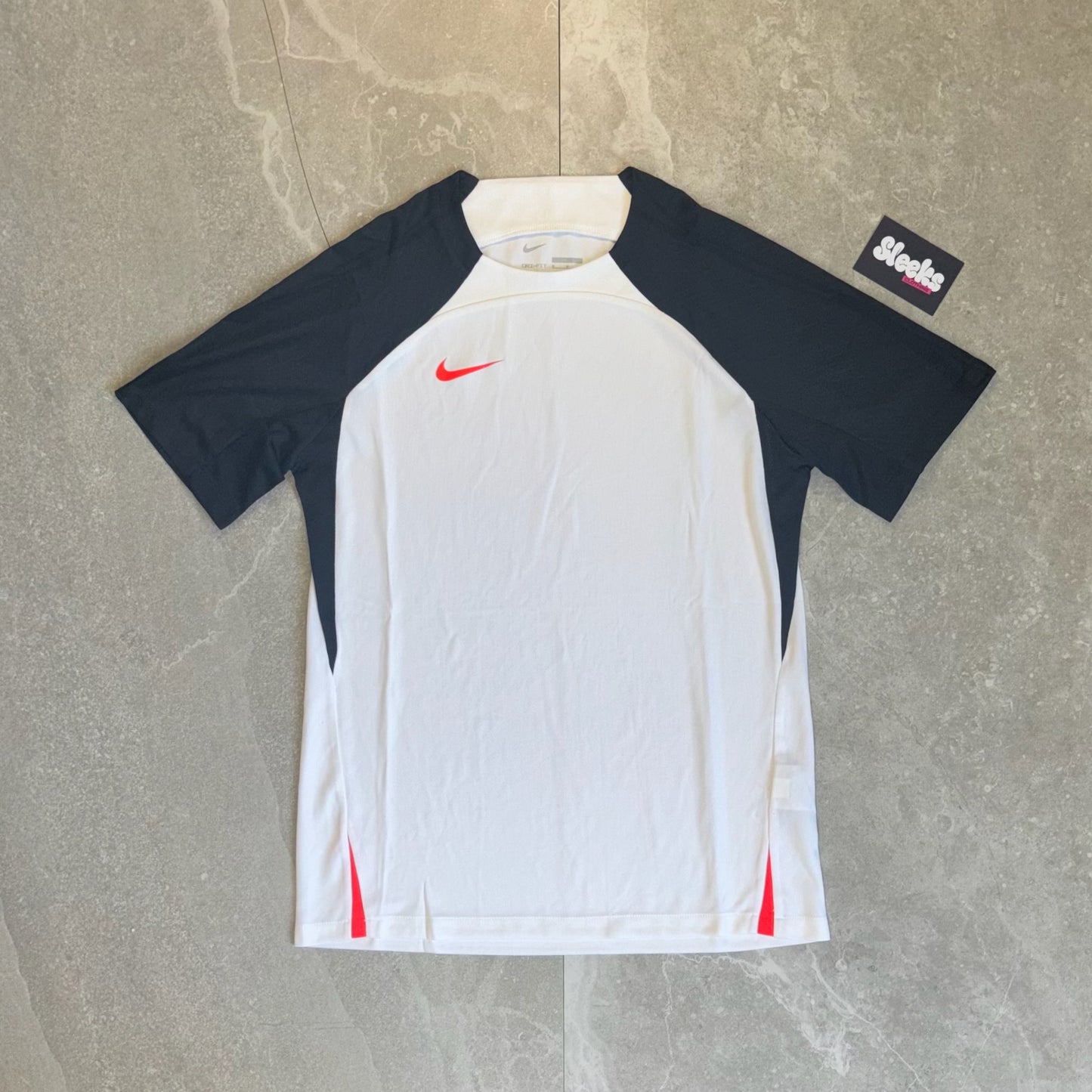 Nike Dri-Fit Strike Tee White/Crimson