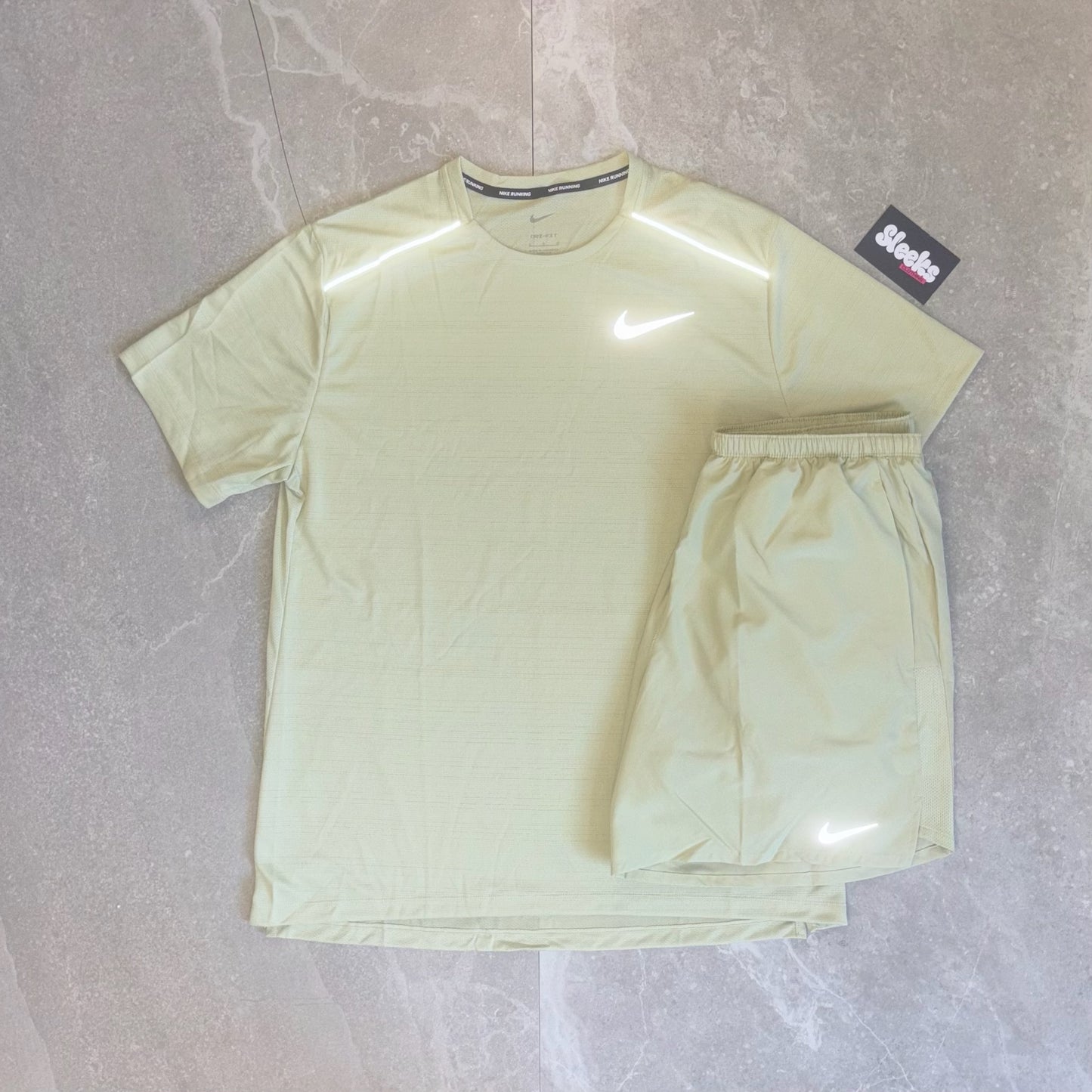 Nike Miler Set Olive Aura