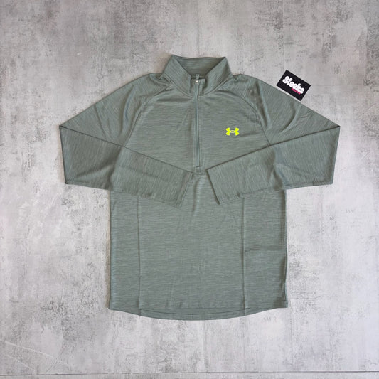 Under Armour Tech Textured 1/2 Zip Green