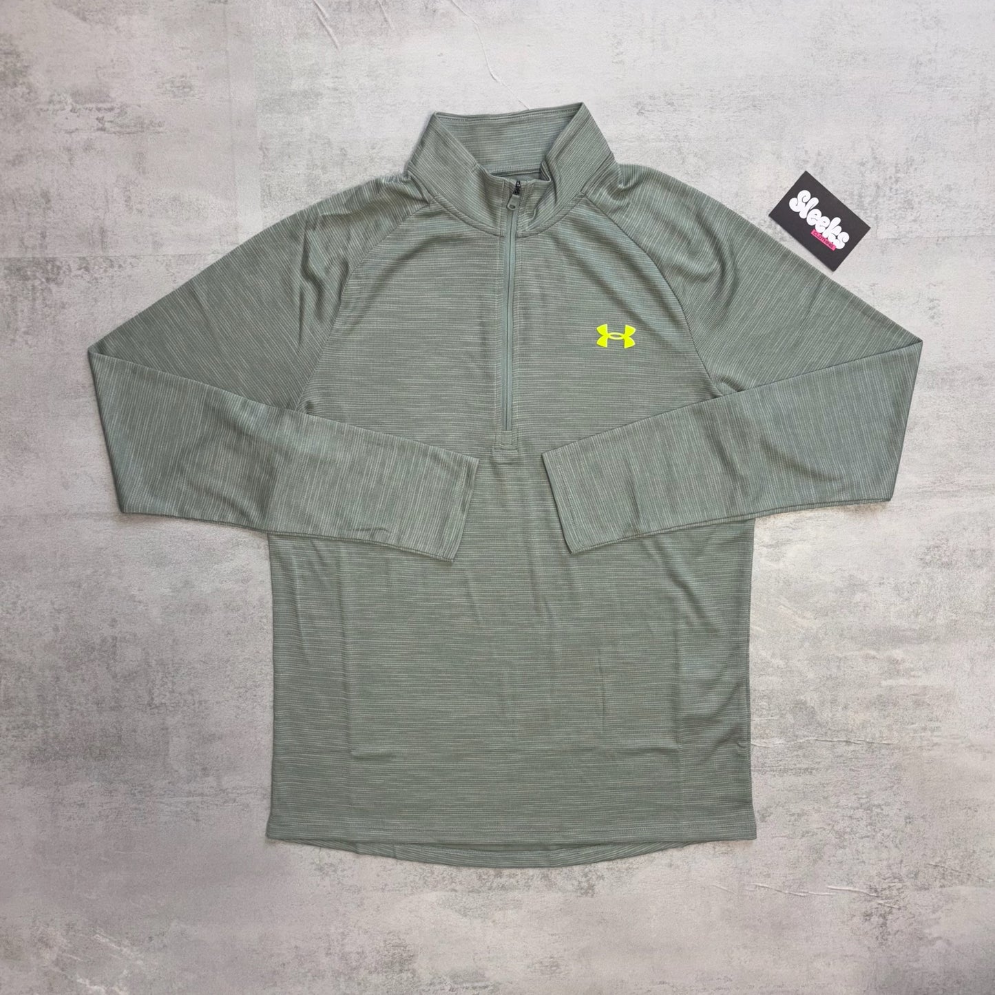 Under Armour Tech Textured 1/2 Zip Green
