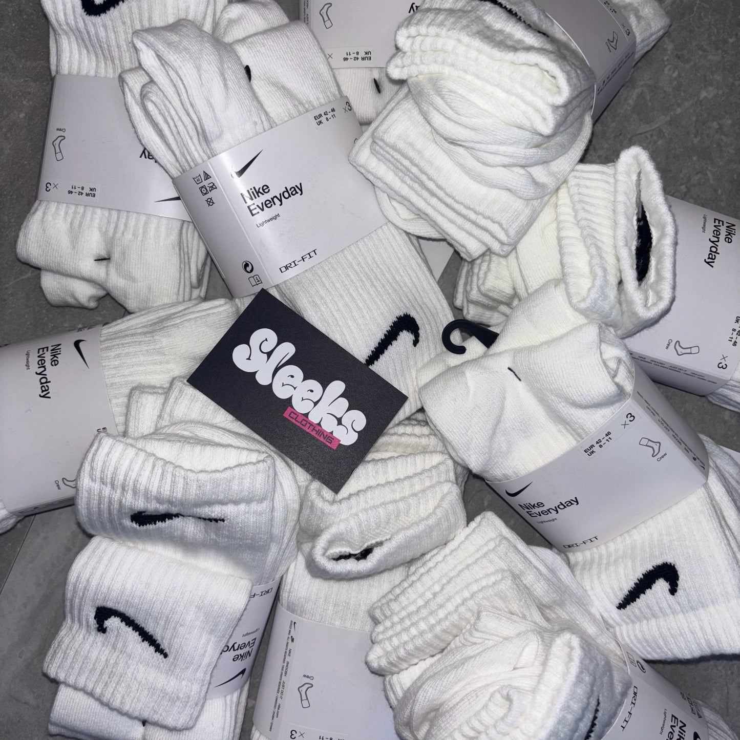 Nike Training Crew Socks White