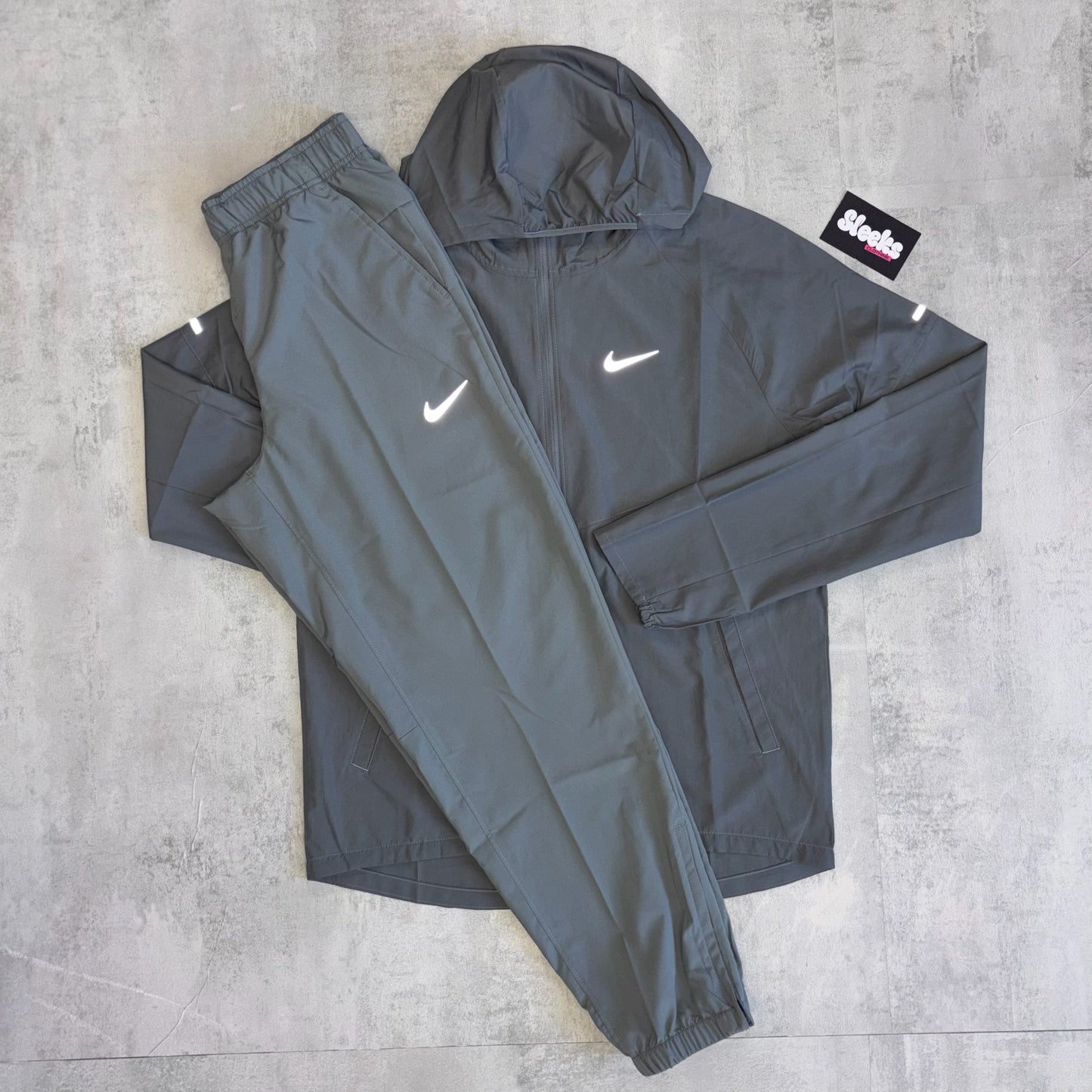 Nike Miler Tracksuit Smoke Grey