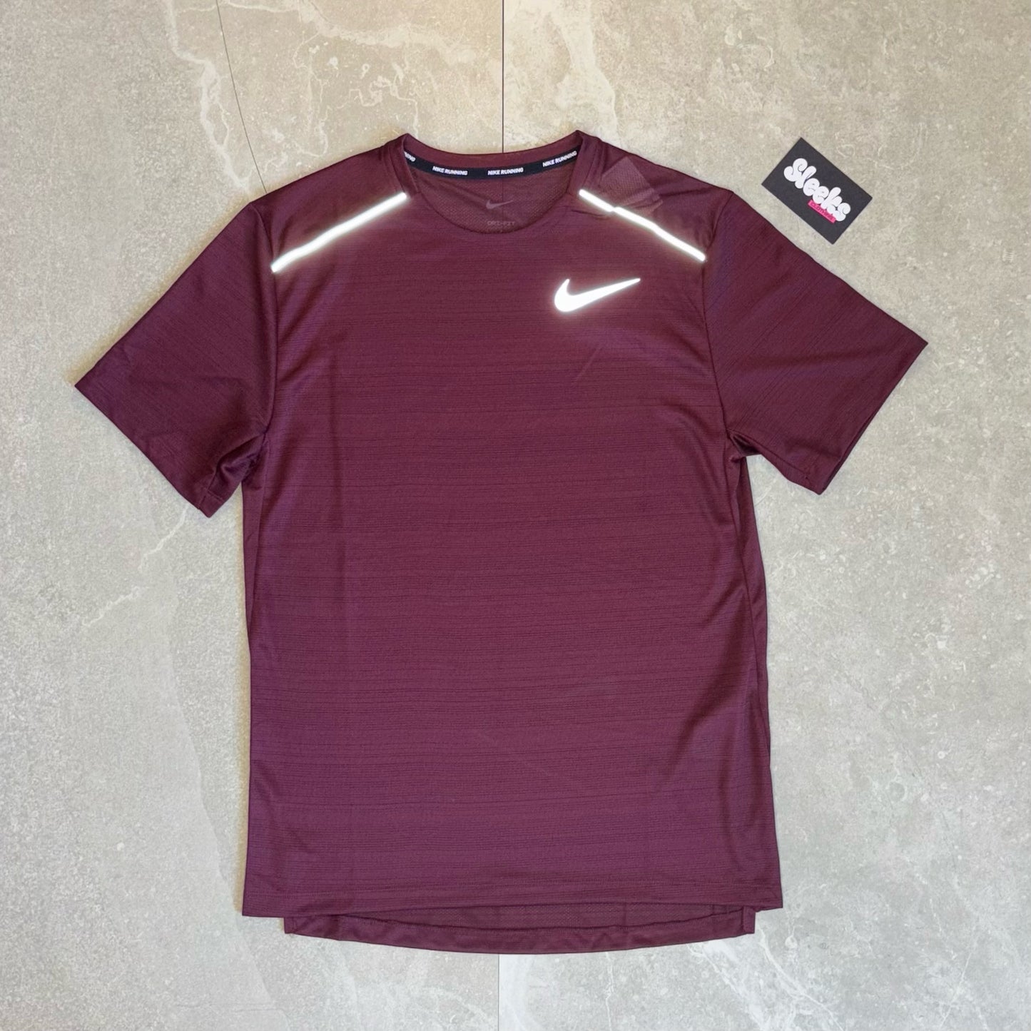 Nike Miler Tee Night Maroon