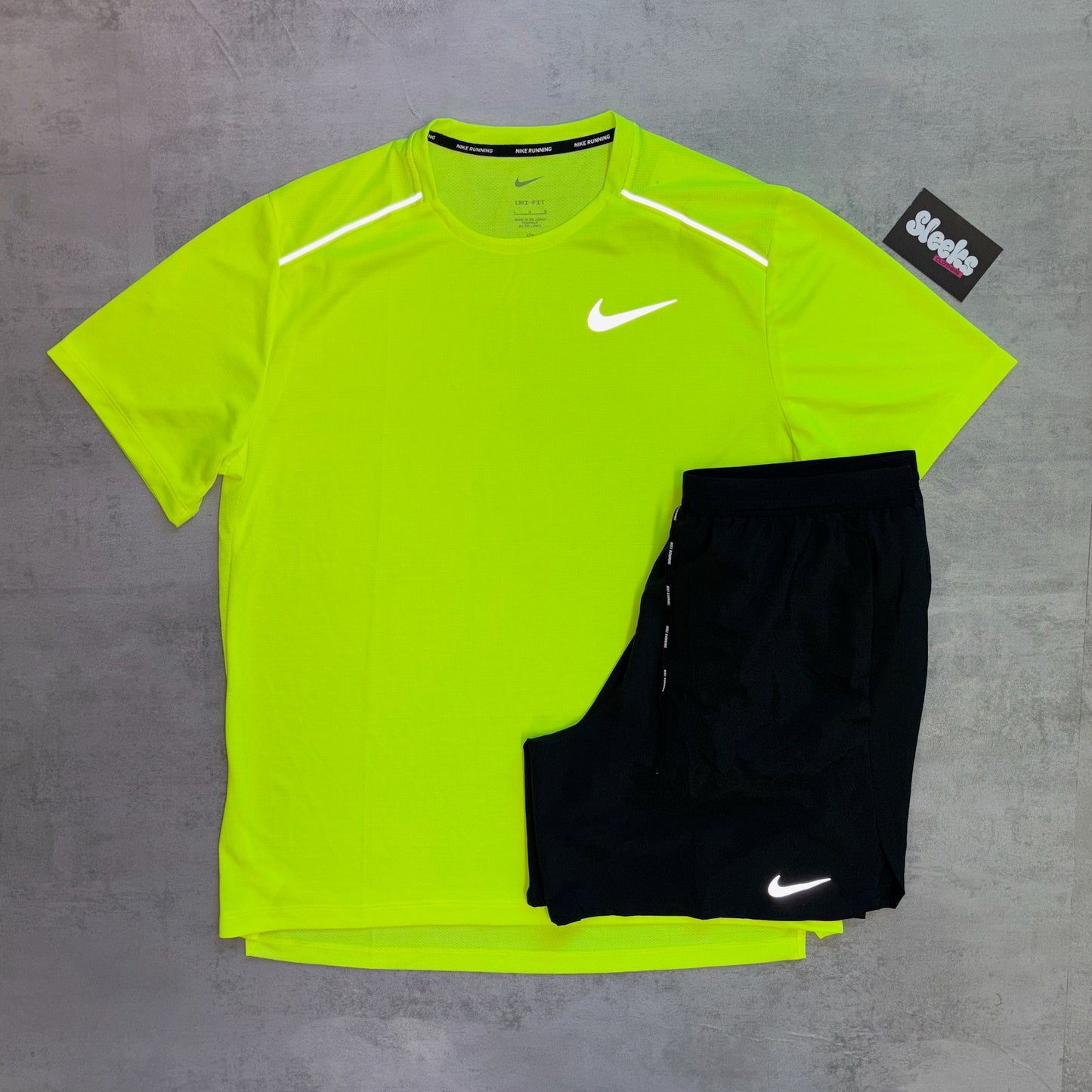 Nike Miler Set Volt Yellow