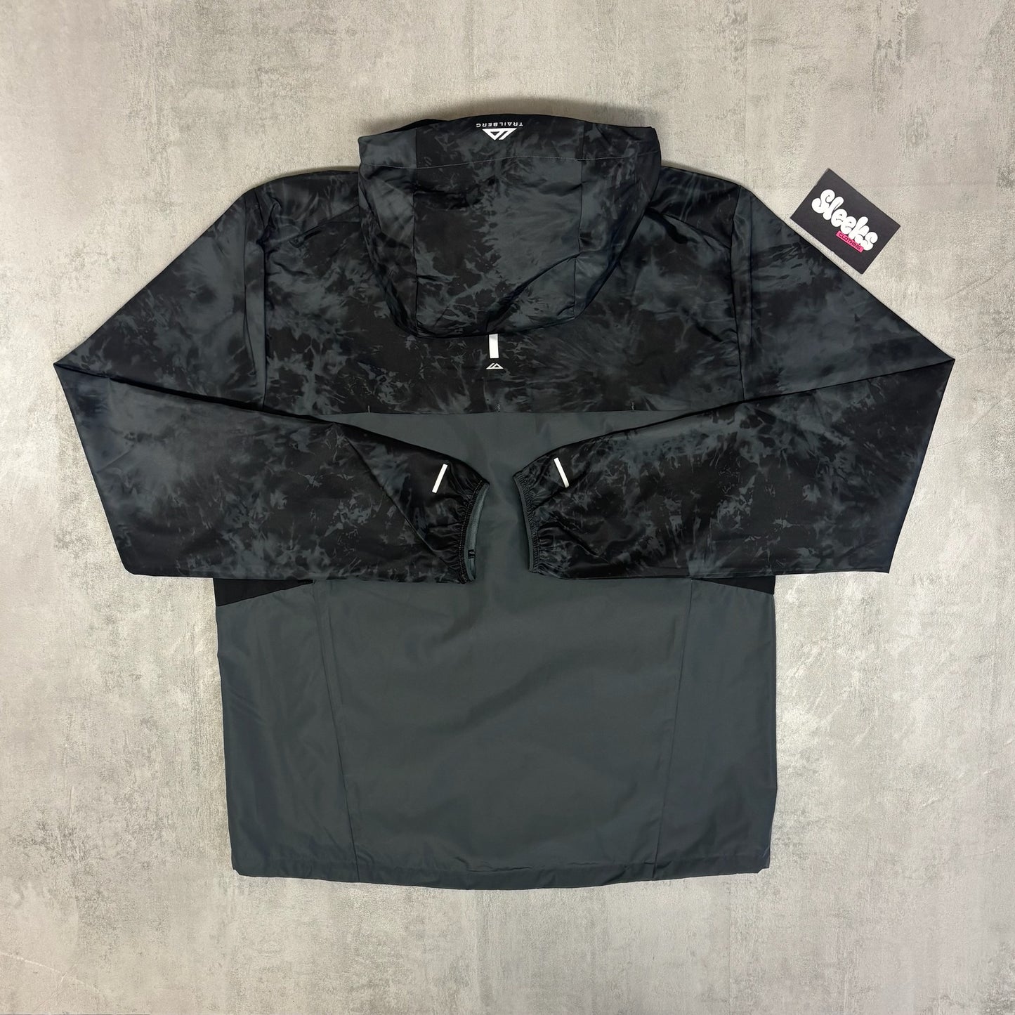 Trailberg Tie Dye Windbreaker Iron Grey/Black