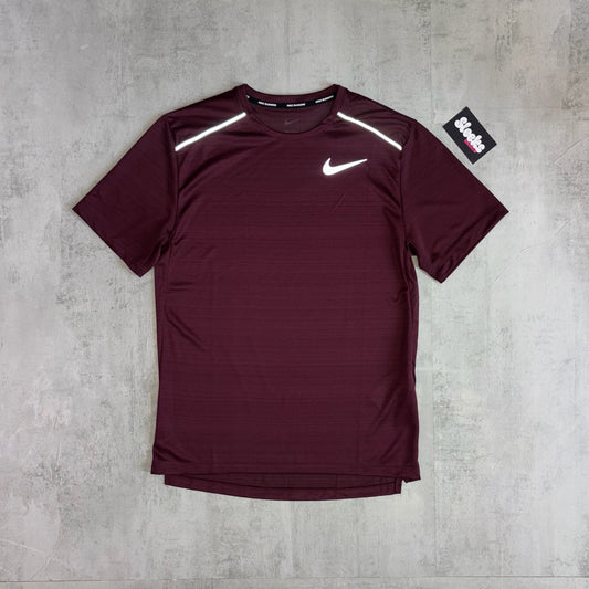 Nike Miler Tee Night Maroon