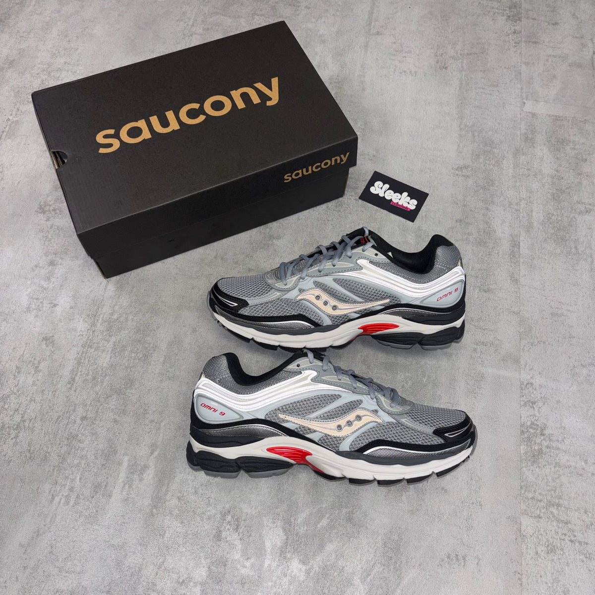 Saucony Omni 9 Grey/Red