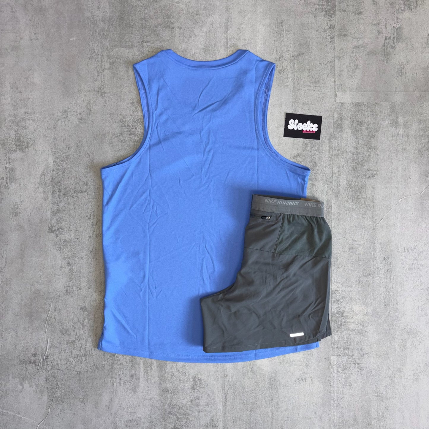Nike Miler Vest Set Mid Blue