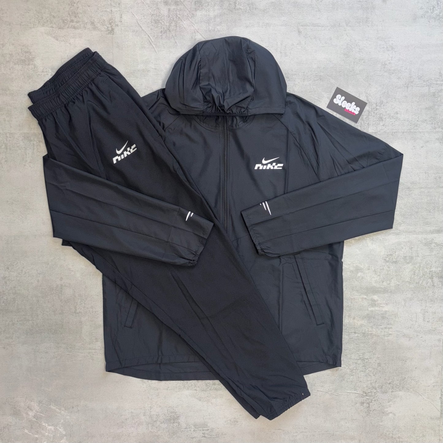 Nike Miler Flash Tracksuit Black