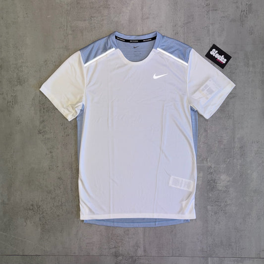 Nike Miler Tee White/Cobalt Bliss
