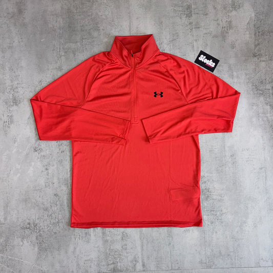 Under Armour Tech 1/2 Zip Racer Red