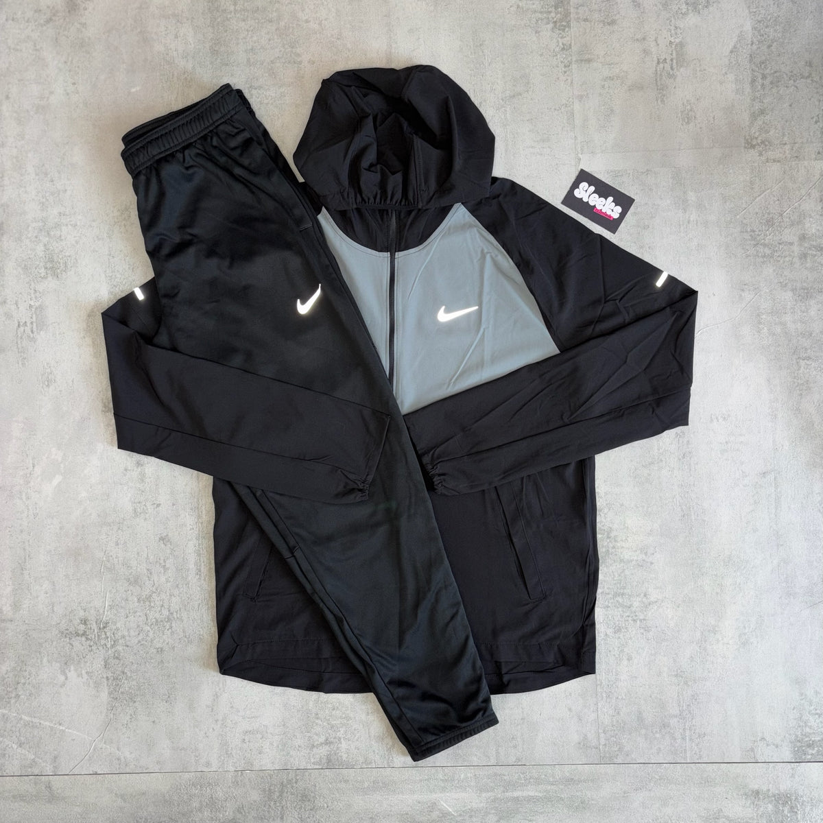 Nike Miler Tracksuit Black/Cool Grey