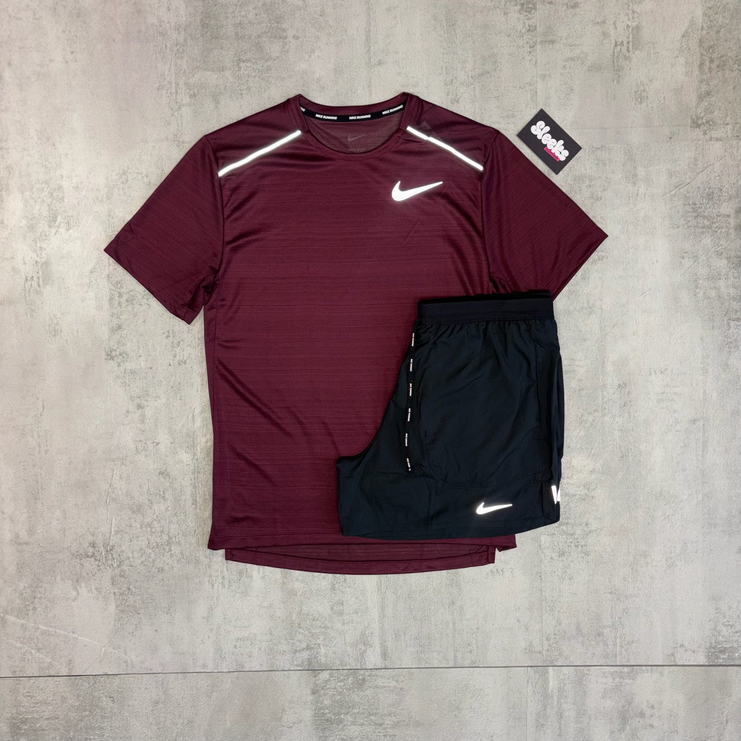Nike Miler Set Night Maroon