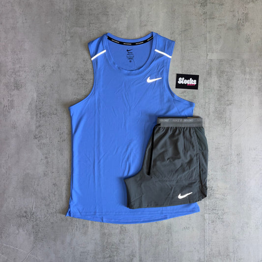 Nike Miler Vest Set Mid Blue