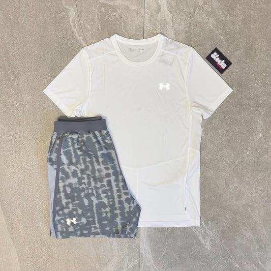 Under Armour Stride Tee and Print Short Set