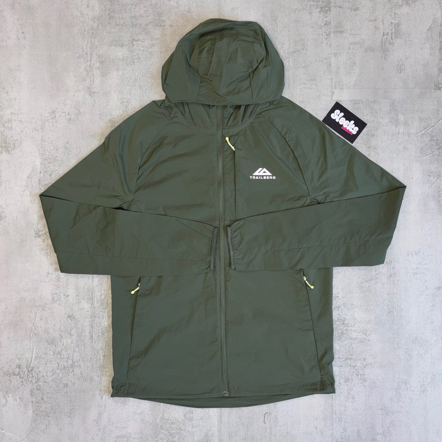 Trailberg Vantage Hood Windbreaker Dark Fern