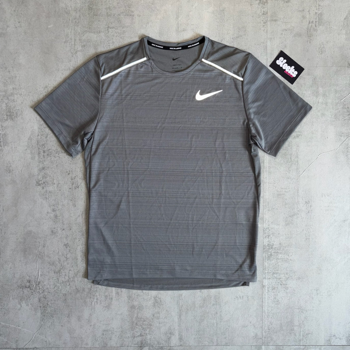 Nike Miler Tee Smoke Grey