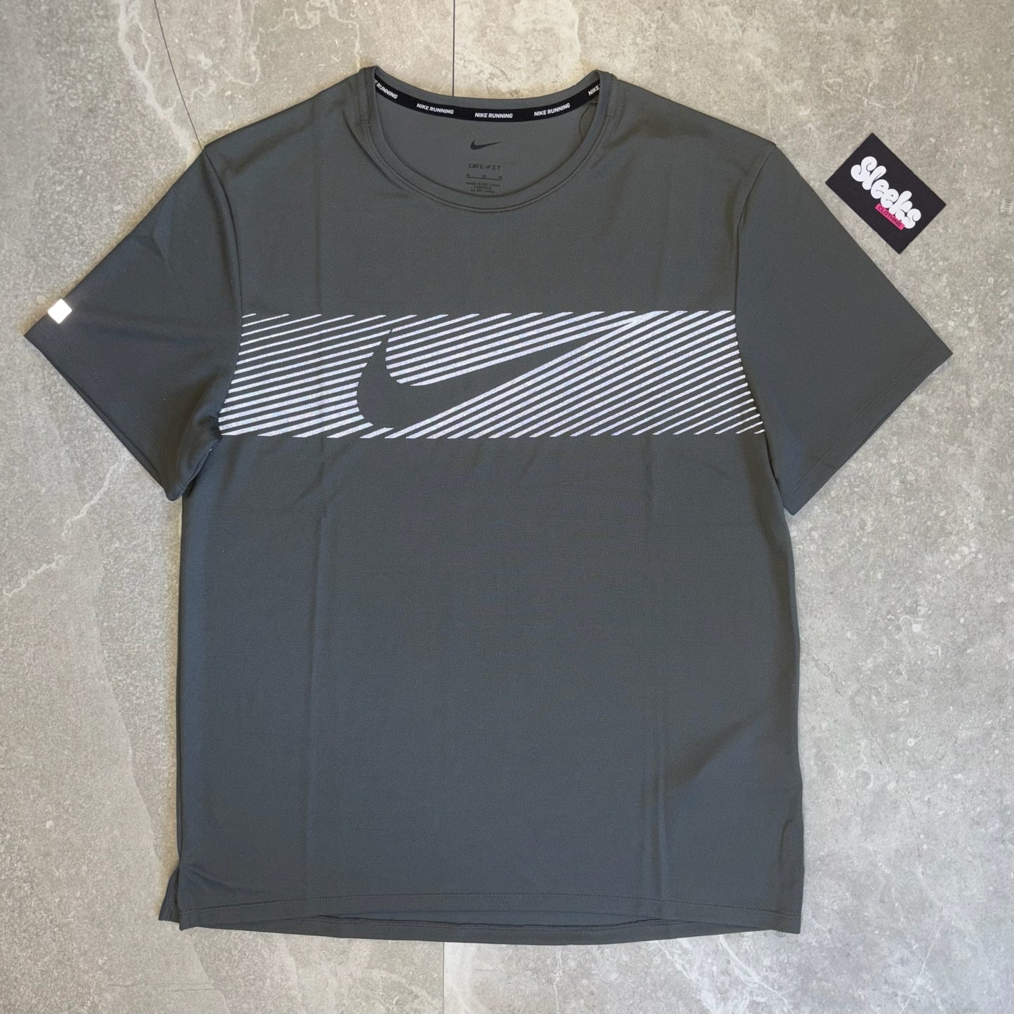 Nike Miler Flash Tee Grey