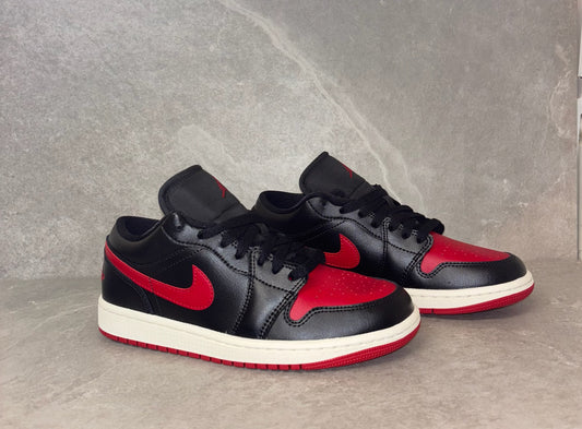 Jordan 1 Low Black/Red